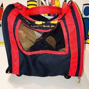 Blue & Red  Rolling Pet Carrier BAB